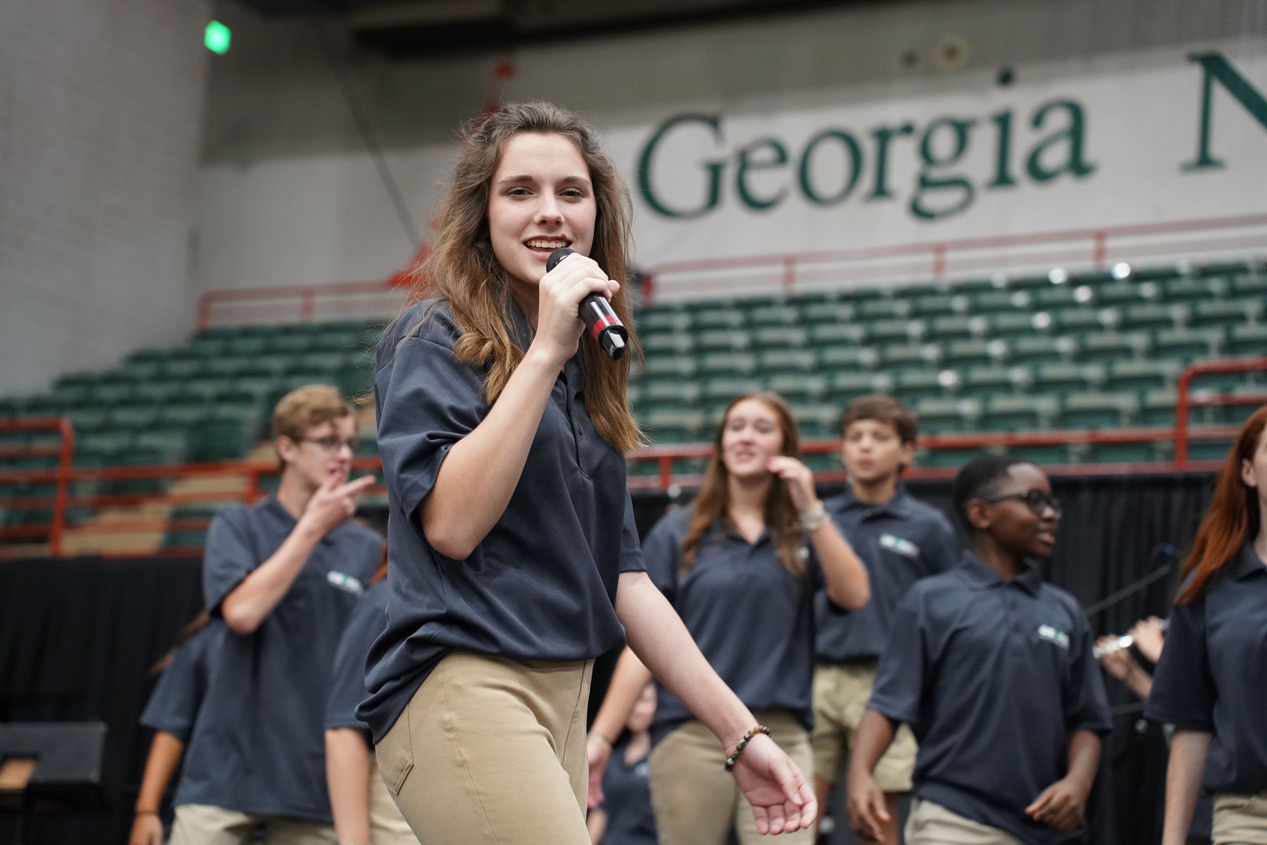Singers perform with Clovers and Co. at the Georgia National Fair. 